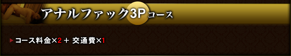 アナルファック3Pコース